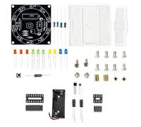 osiuujkw Electronic Lucky Wheel Kit Fun Experience With High Performance Low Power Consumption Diy Electronic Welding Training Learning Kit High Reliability
