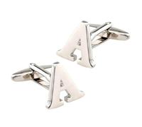 osiuujkw Fashion Cufflinks Unique Letter CuffLinks Style At Birthday Parties Adding Stylish Largest SizeApporox.18 X 15 Mm / 0.71 X 0.59 Inch Stunning Mens Cufflink