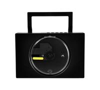 osiuujkw High-Fidelity Sound And Versatile Playback Options In Portable CD Player For Home ABS With Battery Cd Players For Home, black