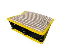 osiuujkw Jute Bite Wedge Dog Training Sleeve Offering Reliable Safety During Interactive Dog Training And Tug Of War Outdoor Tug Sleeve Jute Bite Wedge Pillow, yellow, 35x25x13cm