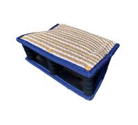 osiuujkw Jute Bite Wedge Dog Training Sleeve Offering Reliable Safety During Interactive Dog Training And Tug Of War Outdoor Tug Sleeve Jute Bite Wedge Pillow, blue, 35x25x13cm