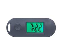 osiuujkw Keychain Pocket Watch Versatile And Compact For Easy Carrying Digital Electronic Pocket Watch ABS Mini Digital Watch, black