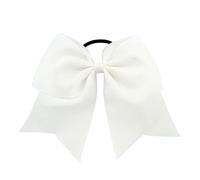 osiuujkw Large Hair Band Bow Knot Thick Stretchy Ornaments Adjustable Ponytail Holder Bobbles Scrunchies Girls Accessories Multi Color, White