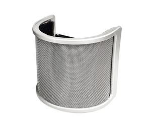 osiuujkw Microphone Windscreen Portable Filter U Shape Essential Mic Metal Mesh Modular Keeps Equipment Safe Mic FilterHelps Produce Pristine Sound Filtering S, Silver with Cotton, 3.15x2.95 inch