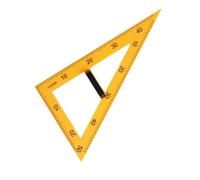 osiuujkw Multifunction Math Geometry Ruler Aids in Teaching Geometry Lessons Providing Large Number Clarity for Enhanced Learning Drawing Math Tool Big Size Teacher Aids, Yellow, 60 Degree Triangle