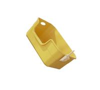 osiuujkw Open Top Cat Litter Box With PP Provides Longevity And Simple Maintenance Option For Cat Lovers Open Top Pet Litter Tray Allows To Easily Cats Behavior, yellow, 50x35x22cm