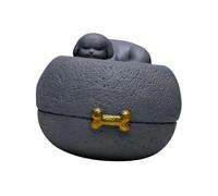 osiuujkw Pet Ashes Memorial Storage Case Casket Organizer Featuring Unique Warm Designs To Cherish Beloved Pets Resin Memorial Pet Urn Animal Ash Funeral Supply, for Dog, 13x13x10cm