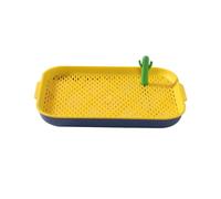 osiuujkw Portable Toilette Trainer Apartment Made Of Sturdy ABS Keeps Mess To Minimum Dogs And Tray Mesh Is Properly Spaced Pet Kitten Toilet Tray Kitty Training Pad Outdoor