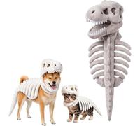 osiuujkw Skeleton Pet Costume Dinosaur Cat Apparel For Cosplay,35cm | Comfortable No Itch No Scratch Secure Closure Stays Put During Play Easy Clean Wipe Down No Mess