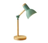 osiuujkw Studying Table Lamp with Bulb Simple Design Living Room Bedroom Book Reading Desk Light Eye Protection Lighting, Green Cold