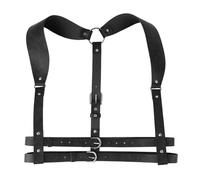 osiuujkw Stylish Leather Harness Belt Unique Adjustable Offers Support While Enhancing Body Shape for Various Occasions Punk Body Chest Straps Steampunk Corset Underbust