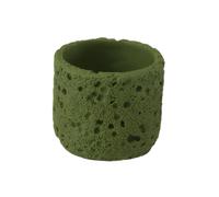 osiuujkw Unique Volcanic Rock Grain Planter Stand For Indoor Plants Mini Cute Plant Holder Is Special Designed For Small Flower, olive green