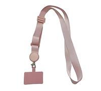 osiuujkw Universal Phone Lanyard Crossbody Patch Neck Hanging Rope Strap Accessories, Light Pink