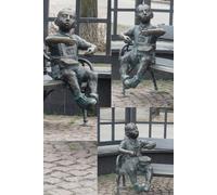 Oskar Matzerath Monument in Gdansk Poland, character in Gunter Grass's novel The Tin Drum. Undated calendar planner