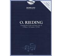Oskar Rieding Concerto for Violin and Piano, Op. 24 G Major / Sol majeur / G-Dur