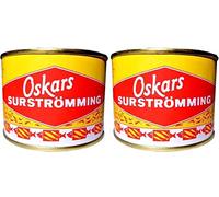 Oskars Surströmming Fish Boxes 440 g / 300 g (Fermented Sardines) Pack of 2