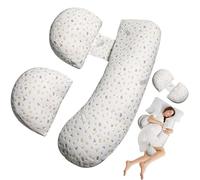 Oskeray Pregnancy Pillow for Sleeping, Baby Bub Maternity Pillow Support for Hips, Backs, Legs, Maternity Pillow with Detachable and Adjustable Pillow Cover
