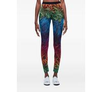 Osklen feather-print leggings - Orange GG