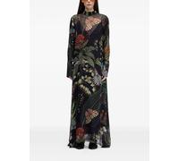 Osklen long-sleeved maxi dress - Black P-M