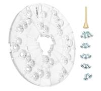 O'SKOOL 6-1/2" Router Polycarbonate Universal Base Plate Fits Router Porter-Cable, Bosch, Hitachi, Dewalt