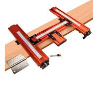 O'SKOOL Internal Door Hinge Jig - Router Mortise Template with Bit & Scale for Precise Hinge, Latch and Door Frame Installation