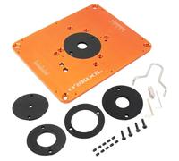 O'SKOOL Precision Aluminum Router Table Insert Plate, Router Templates with Pre-Drilled Adapt to Multiple Routers of Different Model