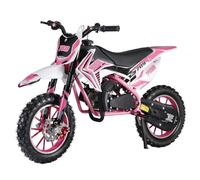 OSKOPWRC 49cc Kids Dirt Bike, 2-Stroke Mini Bike Gas Powered Motocross for Kids, Off-Road Mini Motorcycle with Disc Brakes, Shock Absorption, Pocket Bike for Youth Riders Ages 8-14, Max Speed 30KM/H