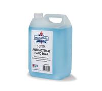 Osler & Walsh 5 Litre Antibacterial Blue Hand Soap, Lightly Fragranced Hand Wash for Home, School and the Workplace. Hydrates & Softens Skin, Non-Sticky Liquid Hand Soap Protects Skin From Dryness