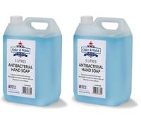 Osler & Walsh 5 Litre Antibacterial Blue Hand Soap Pack of 2 (10 Litres Total), Lightly Fragranced Liquid Hand Wash, Hydrating & Non-Sticky, Ideal for Home, Office & Schools