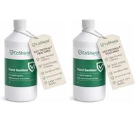 Osler & Walsh 80% Alcohol Hand Sanitiser Gel | 1 Litre Bottle with Screw Cap (Pack of 2)