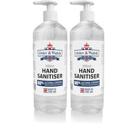 Osler & Walsh 80% Alcohol Hand Sanitiser Gel | 500ml Bottle with Pump (Pack of 2)