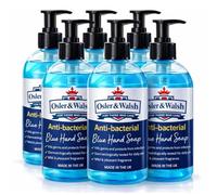 Osler & Walsh Antibacterial Hand Soap 6 x 500ml | Made in UK Liquid Hand Wash | Moisturising Formula | Kills 99.9% Bacteria | Bulk Pump Bottles for Home Office Commercial Use