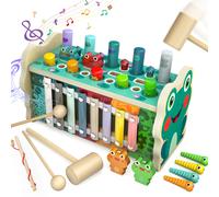 OSLINE Wooden Montessori Toys for Babies,Whack A Mole Game Learning Educational Toddlers Toys - Birthday Gifts