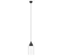 Oslo 18cm Dia Pendant Light Grey Adjustable House Kitchen Modern Durable Glass
