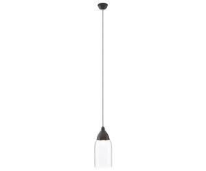 Oslo 18cm Dia Pendant Light Grey Adjustable House Kitchen Modern Durable Glass