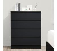 Oslo Black 4 Drawer Chest