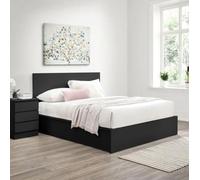 Oslo Black Ottoman Storage Bed - Sizes Available
