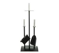 Oslo Fireplace Companion Set of 3 Premium Black
