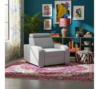Oslo M 1 Upholstered Armchair Adjustable Headrest Mdf And Chipboard Frame For Living Room 105X100X85 Light Grey
