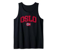 Oslo Norge Norway Lover Oslo Travel Norwegian Tank Top