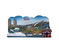 Oslo Norway 3D Refrigerator Magnet Tourist Souvenirs Resin Magnetic Stickers Fridge Magnet Home & Kitchen Decoration from China