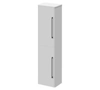 Oslo Wall Mounted 2 Door Storage Unit | Gloss White | MDF | 350mm x 1400mm