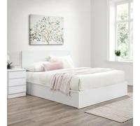 Oslo White Ottoman Storage Bed - Sizes Available