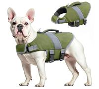 Oslueidy Dog Life Jacket High Flotation,Reflective Dog Lifesavers Floats Vest High Visibility Pet Safety Coats Lifejacket Swimsuits Small Medium Large Dogs for Swimming Boating Surfing Kayakin