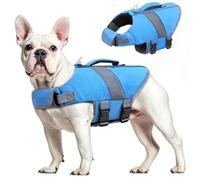 Oslueidy Dog Life Jacket High Flotation,Reflective Dog Lifesavers Floats Vest Pet Safety Coats Lifejacket Swimsuits Small Medium Large Dogs for Swimming Boating Surfing Kayakin