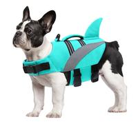 Oslueidy Dog Life Jacket High Flotation,Shark Dog Lifesavers Floats Coat High Visibility Reflective Pet Safety Vest Swimsuits Small Medium Large Dog Life Vest for Swimming Boating Surfing Kayaking