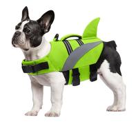 Oslueidy Dog Life Jacket High Flotation,Shark Dog Lifesavers Floats Coat High Visibility Reflective Pet Safety Vest Swimsuits Small Medium Large Dog Life Vest for Swimming Boating Surfing Kayaking