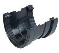 Osma 9T909B Deepline PVC-U 113mm Union in Black - Gutter Guttering 9t909 Joiner