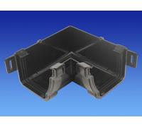 OSMA Black 111mm Internal 90 deg Angle for Stormline Ogee Gutter System 8T843B