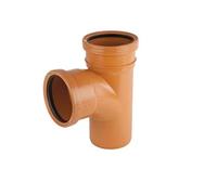 Osma Underground Drain 110mm 87.5° Junction Single Socket 4D190 Tee